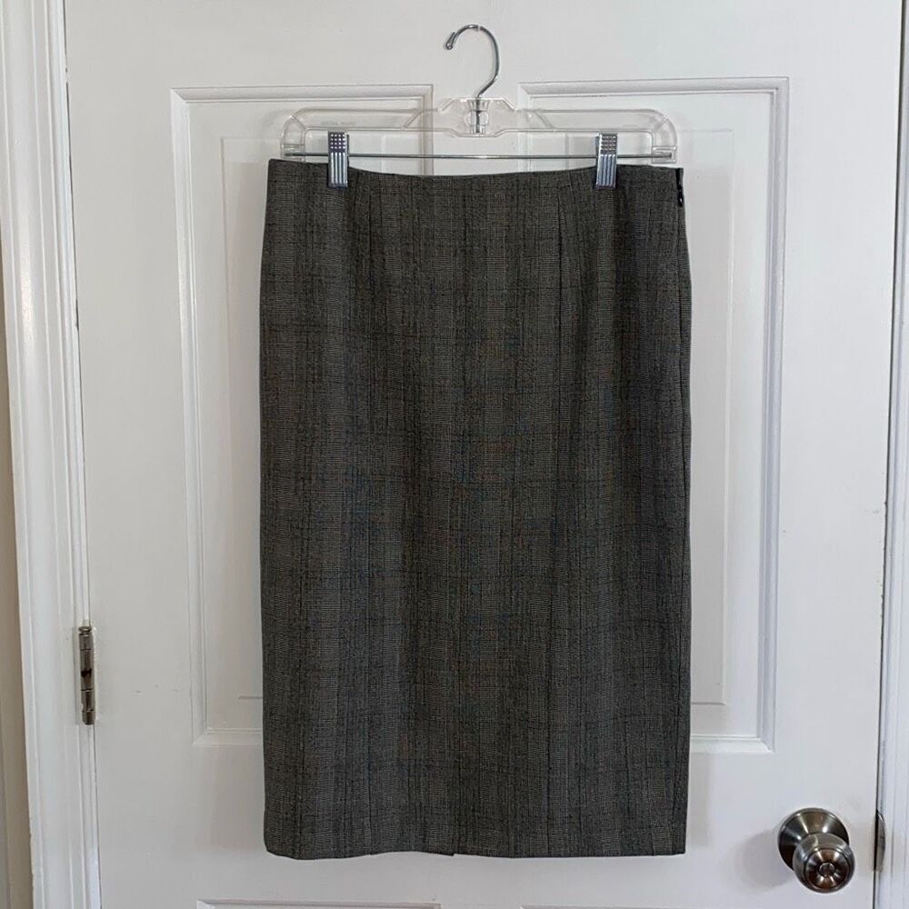 Donna Ricco subtle plaid pencil skirt size 4